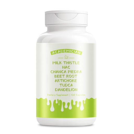 [BRSREEI2A4FA2EQU] Artichoke Beet Root Capsules Chanca Piedra Milk Thistle NAC Tudca Supplement Dandelion Root Supplement - 120 Count