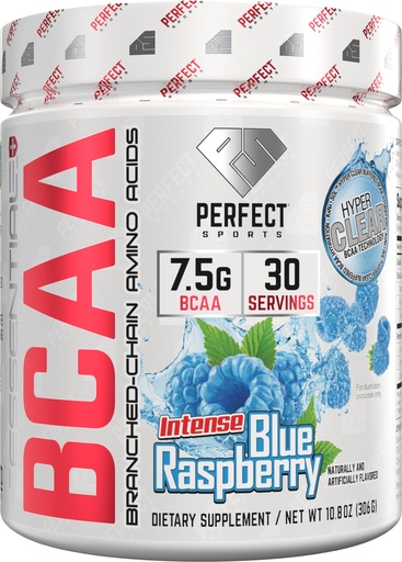 [BRSREGT6AQGRU3DP] PERFECT SPORTS Essential BCAA Hyper Clear | KaNa-Sol™ Technology | 7.5g Vegan BCAAs | Zero Sugars, Carbs, or Calories | 30 Servings (Blue Raspberry)