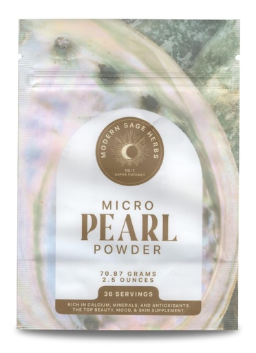 [BRSRA2Q7O4CRQDIV] 2.5oz Pure Pearl Powder 10:1 Super Concentrated Extract. 36 Servings. Supplement for Collagen, Anti-Aging and Antioxidant production. Supports Skin, Eyes, Nails, Radiant Beauty by Modern Sage Herbs.