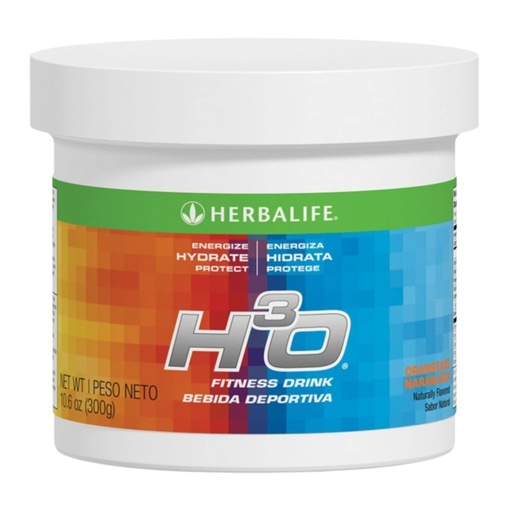 [BRSWIBD4A4HGOGQ5] Herbalife H³O Fitness Drink: Orangeade Canister 10.6 Oz (300g), Carbohydrate Blend for immediate Energy, Energize, Hydrate, Protect, Naturally Flavored