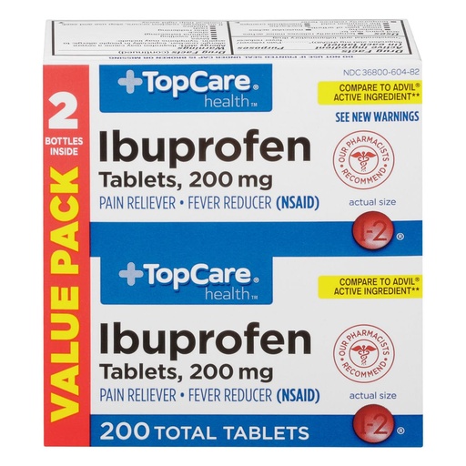 [BRSREGARCMFBMFYZ] Topcare, Health Value Pack Ibuprofen 200mg Tablets