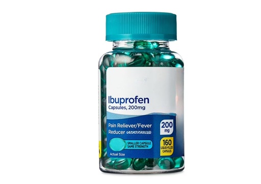 [BRSREGQBCMMB4FA7] SEDLAV Ibuprofen Mini Liquid Filled Softgel Capsules, 200 mg, Pain Relief & Fever Reducer, 160 Count, Compare to Minis Active Ingredient, Sticker