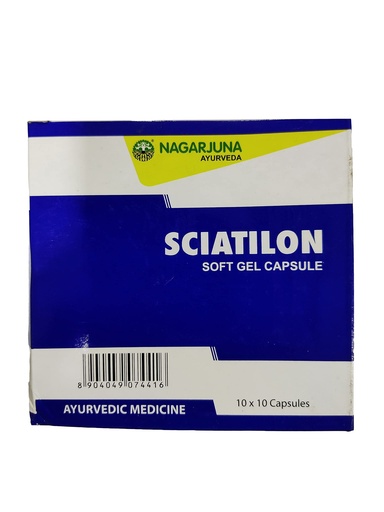 [BRSW2ZQZOIOWGCIZ] Nagarjuna Kerala Sciatilon Soft Gel Capsule 100 Tab x Pack of 1