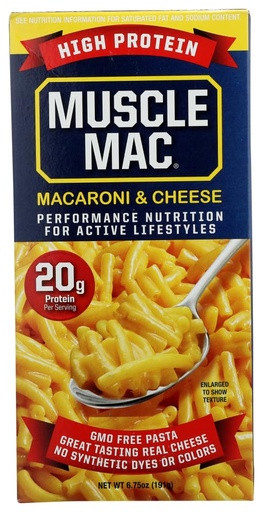 [BRSWKFQ6CUGQMELK] Muscle Mac High Protein Macaroni and Cheese 20g Protein per serving (2 Pack)