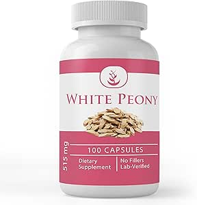 [BRSWGAYZCMJRYD3H] PURE ORIGINAL INGREDIENTS White Peony, (100 Capsules) Always Pure, No Additives Or Fillers, Lab Verified