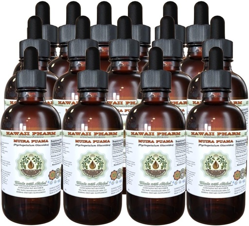[BRSWKEACOAOR4EYV] Muira Puama Alcohol-Free Liquid Extract, Organic Muira Puama (Ptychopetalum Olacoides) Glycerite Natural Herbal Supplement, Hawaii Pharm, USA 15x4 oz