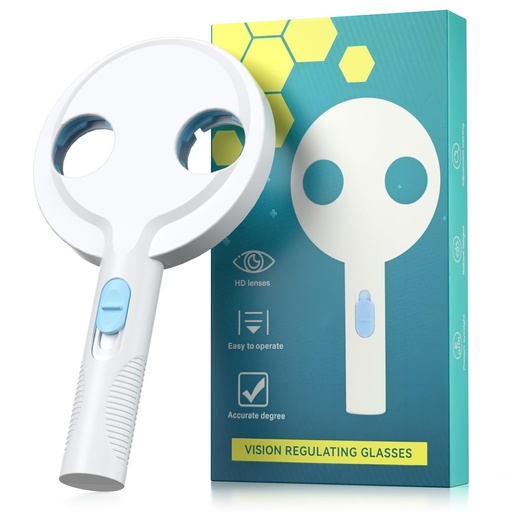 [BRSRYYYYCMDQ4CDU] Kids Vision Training Flipper, Handheld Eye Trainer for Monocular & Binocular Focus Switch Practice, Easy-to-Use HD Optical Lenses Visual Regulating Glasses for Student Home Eye Care Training