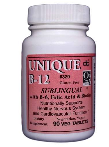 [BRSWIYD7CQMAGGTY] Unique B-12 Sublingual B Vitamins 90 vegi caps