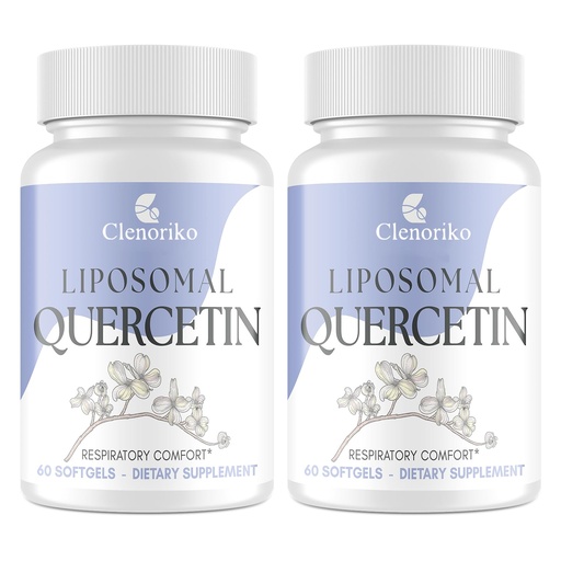 [BRSRGCA7PMMRO334] Liposomal Quercetin 1000mg with Bromelain, Vitamin C & Zinc, Quercetin Complex Supplement with Elderberry, Berberine & Mullein, Immune Wellness, Respiratory Comfort, 120 Softgels