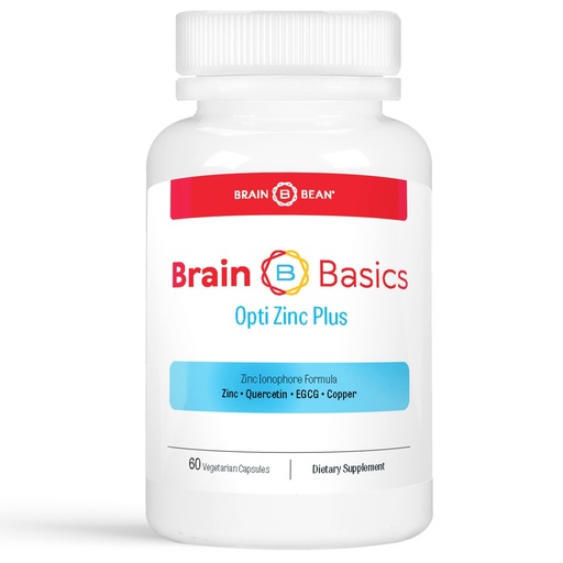 [BRSWYGQTAV7AKHYZ] Brain Basics Opti Zinc Plus - Zinc Supplement with Quercetin, EGCG, and Copper. Immune Support Formula - 60 Capsules