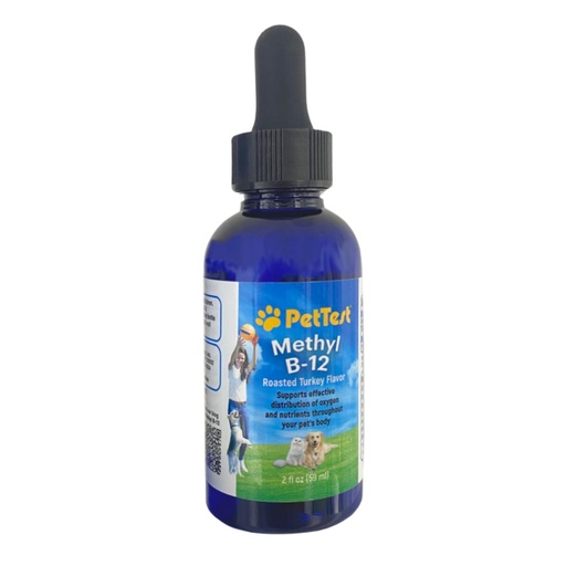 [BRSRE2YCBYJWMEIU] PetTest Methyl B12 Vitamin Liquid Drops 2fl oz (5000 MCG) Supplement with Methylcobalamin for Diabetic Pets, Maximum Absorption to Increase Energy for Dogs and Cats