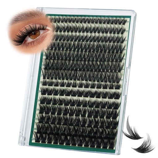 [BRSREAD5AEOWME32] KEYYOU Spiky Manga Lash Clusters 12-20mm Anime Eyelash Clusters 80D+100D Cluster Eyelash Extensions Fairy Eyelashes Cluster Volume DIY Lash Extension