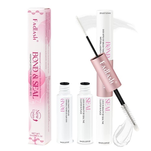 [BRSRAYYCBMBAKDL6] FADLASH Lash Bond and Seal 12ml Cluster Lash Glue for Eyelash Clusters Waterproof Eyelash Glue for DIY Eyelash Extensions Strong Hold