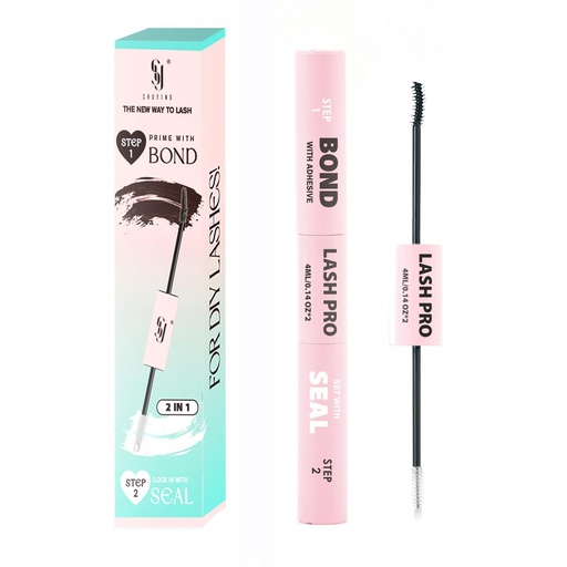 [BRSRE232BEIGO3YV] SY-SHUYING Black Lash Bond and Seal for Eyelash Cluster, Long Lasting, Comfortable, Waterproof, 72H Super Flexible Hold Glue, 2-in-1 for Sensitive Eyes, Non Irritating Glue for DIY Lash Cluster Kit