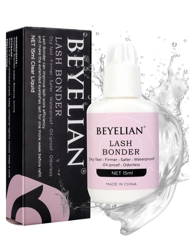 [BRSROYYECEGWG2TL] BEYELIAN Lash Bonder for Eyelash Extensions, Super Bonder Longer Retention, Glue Accelerator & Lash Sealant, Adhesive Companion, Reduces Glue Fumes, Low Irritation, Professional Salon Lash Supplies