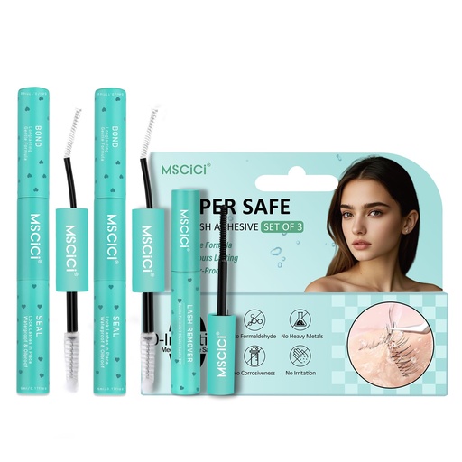 [BRSREFABOV7WGE3Z] Cluster Lash Glue Bond &Seal Kit (2 Clear Bond &Seal 1 Remover) 150 Hours Long Lasting Waterproof Clusters Seal Adhesive Glue for Lashes