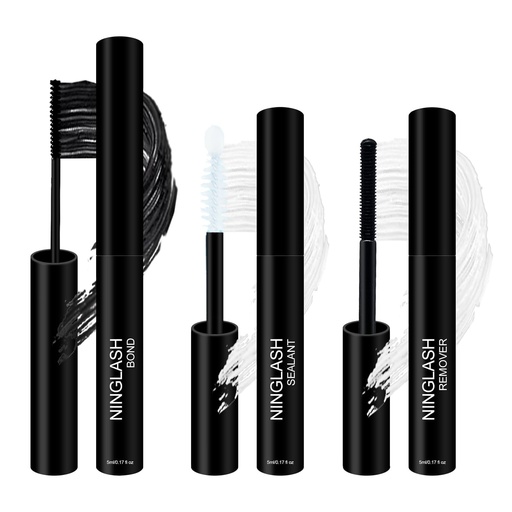 [BRSRMEABOUBGYG34] Lash Bond and Seal Remover NINGLASH Super Strong Hold 5 Days Long Lasting Waterproof Cluster Eyelash Glue for Lash Clusters Fast Drying Lash Glue