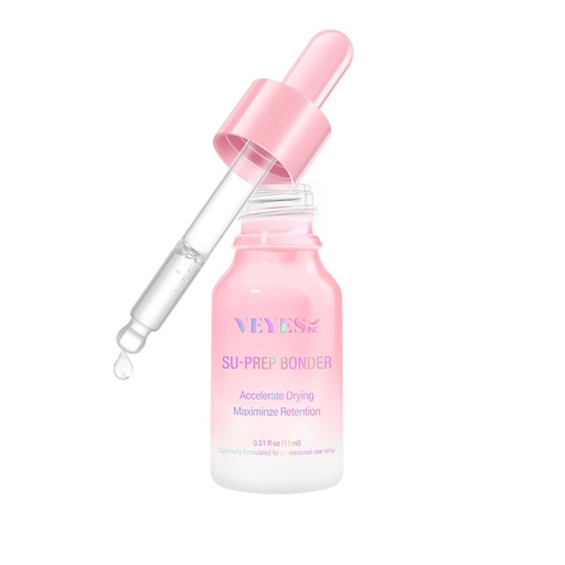 [BRSRMBQLARYWAGTG] VEYES INC Super Lash Bonder for Eyelash Extensions SU-PREP Bonder, Glue Accelerator, Lash Sealant, Adhesive Companion, Reducing Glue Fumes and Extending Eyelash Retention Time, Salon Eyelash Supplies