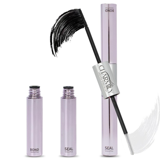 [BRSREFIROUMQAYAV] Lash Cluster Glue - Lash Bond and Seal Waterproof for Eyelash Clusters and Individual Lashes, Long Lasting DIY Cluster Lash Glue, Dual-Ended Design by Charmily (5ml+5ml)