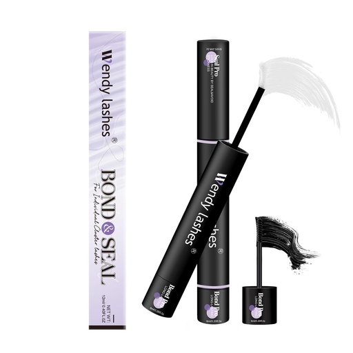 [BRSRGYI5CVYBOA37] Wendy Upgraded Lash Cluster Glue: Lash Bond and Seal Pro Waterproof, Strong & Flexible Hold, Long-Lasting 72H, Gentle Low Odor, Quick-Dry, Eyelash Glue Bond Pro+Seal Pro（6ml+6ml）