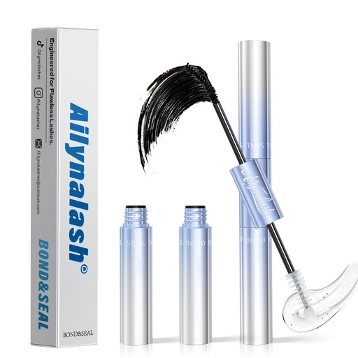 [BRSRECT5PMBGKFL5] Lash Cluster Glue,150H Super Strong Hold Lash Bond and Seal Waterproof,2-in-1 Lash Glue for Eyelash Clusters,Black Long-Lasting, Latex-Free,Quick Dry Eyelash Glue for Clusters(5ml+5ml)