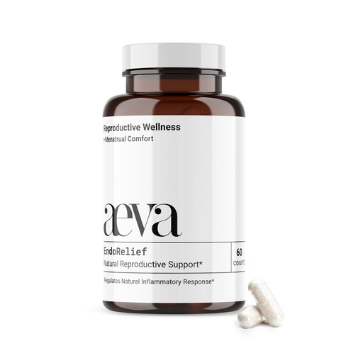 [BRSRAAYFC4HWOFAU] Aeva EndoRelief – Serrapeptase-Powered Reproductive Support for Period Discomfort, Hormonal Balance & Healthy Tissue Response – Functional Medicine Formula for Women – Made in California