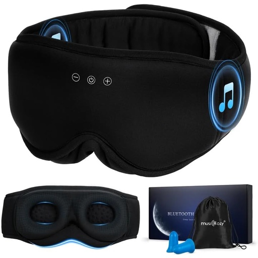 [BRSREHQCPJ7B4CIZ] MUSICOZY Sleep Headphones with Bluetooth 5.4,Wireless Sleep Eye Mask Music Earphones,Hi-Fi Sound＆Long Battery Life 3D Blackout Sleeping Headphones for Side Sleepers, Uniqe Gift for Men&Women