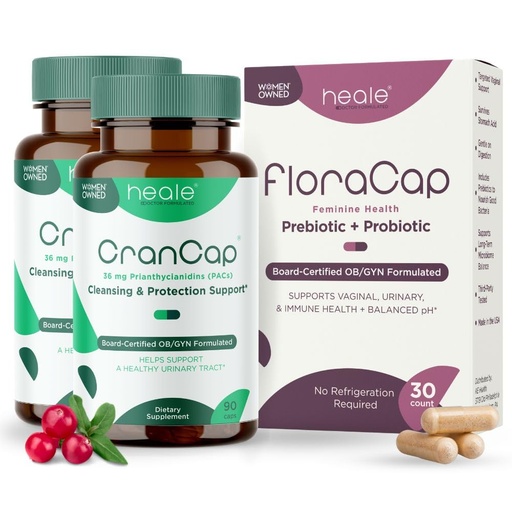 [BRSRYYYHBEFQ2AD6] Bundle of CranCap 180 Count and FloraCap - Urinary Tract Health Cranberry Supplement and FloraCap Probiotics for Women