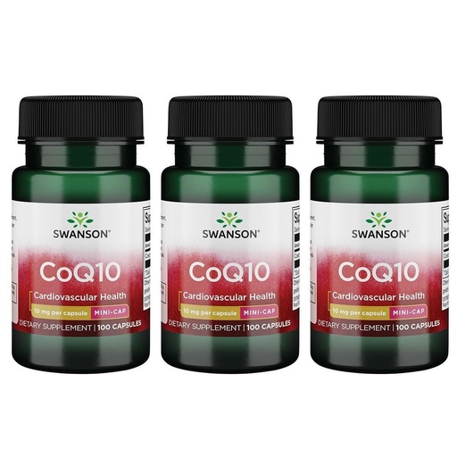 [BRSWGFD3BUNAGCI4] Swanson Coq10 - Mini Cap 10 mg 100 Caps (3 Pack)