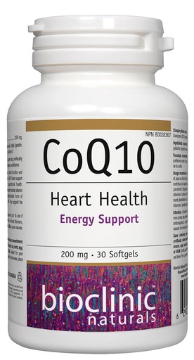 [BRSWIBIPBYFB6DLG] Bioclinic Naturals CoQ10 200 mg 30 gels