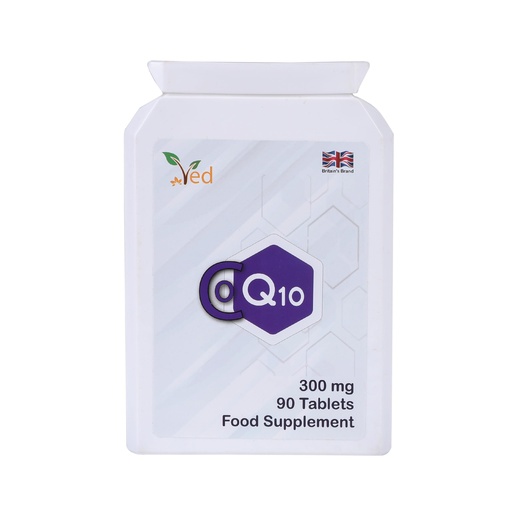 [BRSWGFLYAV5RUCTJ] VED Co Enzyme Q10 300mg 90 Tablets