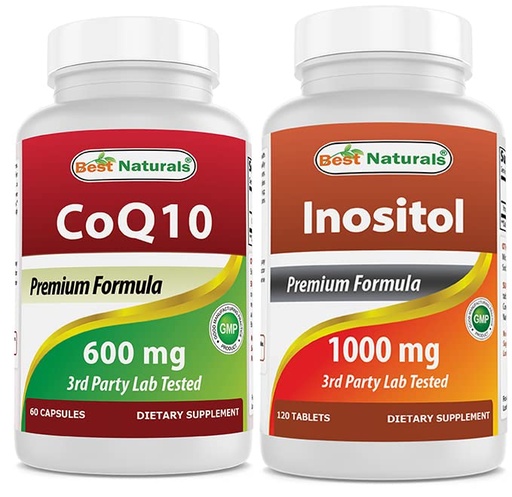 [BRSRMBARDIPGM3TF] Best Naturals CoQ10 600 mg & Inositol 1000mg