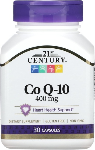 [BRSWIZQCBAHQYYI5] 21st Century Co Q10 400 mg Veg Capsules, 30 Count