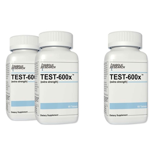 [BRSWGZQYC4JQOC3U] Test-600x - Testosterone Support & Muscle Growth Formula - 180 Tablets - 3 Month Supply