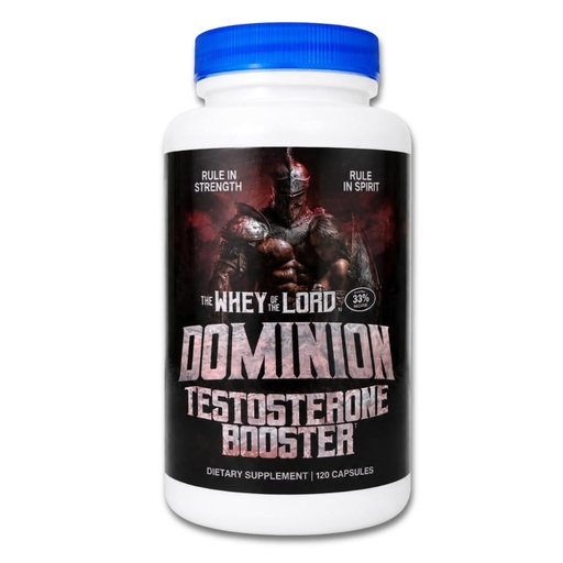[BRSRGEIHCR5BQAAY] Dominion Testosterone Booster Capsules, Natural, Strength, Hormone Support, Muscle Power Recovery