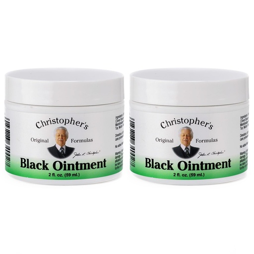 [BRSWIZA2CRYAOCTU] Christopher's Original Formulas Black Drawing Ointment, Natural Herbal Drawing Salve Ointment, 2 oz - Pack of 2