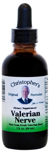 [BRSWIY37AEDGME3A] Valerian Nerve Formula (Wild Lettuce & Valerian Extract) Dr. Christopher 2 oz Liquid