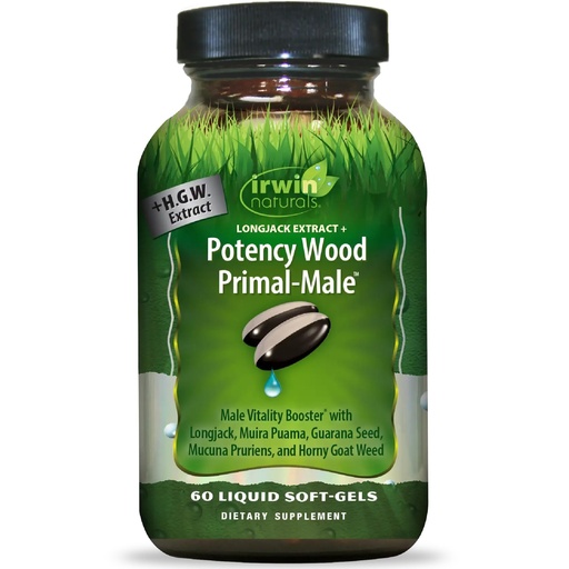 [BRSRECQEPMNWK3LX] Irwin Naturals Longjack Extract Potency Wood Primal-Male 60ct