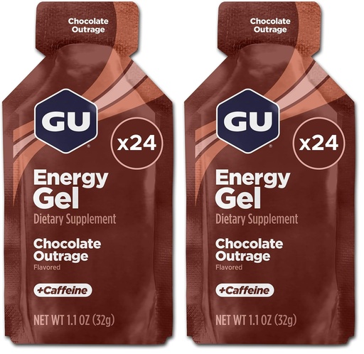[BRSRGGQKOJYGYC3J] GU Energy Original Sports Nutrition Energy Gel,Chocolate Outrage,Box,24 Count (Pack of 2)