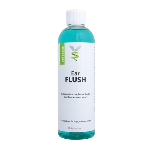 [BRSRABQ7OQFR6FIV] Revival Animal Health Vet Basics Ear Flush for Dogs, Cats and Horses, Acetic Acid and Boric Acid Formula with Aloe Vera, Helps Maintain Clean Ear Environment, Deodorizing Pet Ear Wash, 12 oz