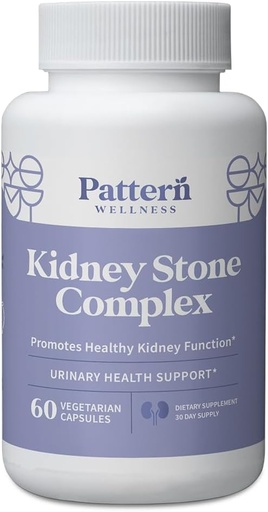 [BRSROCT7CEHA42D5] Pattern Wellness Kidney Stone Complex - Stone Breaker, Plant-Based Formula - Kidney Function Support - 3rd Party Lab Tested - Non-GMO, Vegan