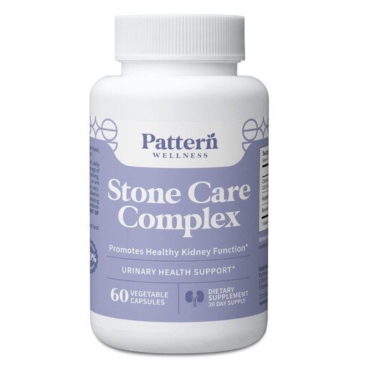 [BRSROCT7CEHA42D5] Pattern Wellness Stone Care Complex Supplement – 60 Capsules | Supports Healthy Kidney & Urinary Function – Chanca Piedra, Chamomile Extract & Boron – 3rd Party Lab Tested – Vegan, Non-GMO