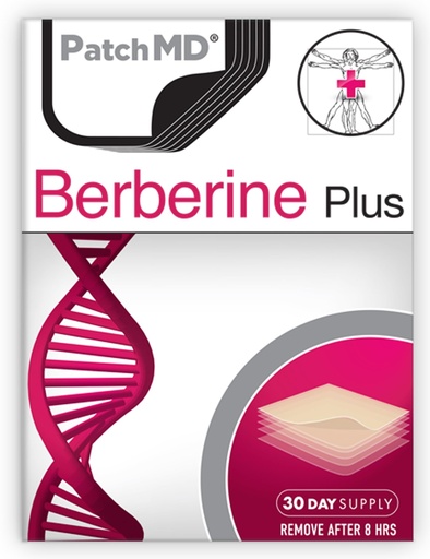 [BRSRYZYCCMIGCCQ7] PatchMD Berberine Patches for Women & Men with Green Tea, Pomegranate & Fucoxanthin - 30 Day Supply
