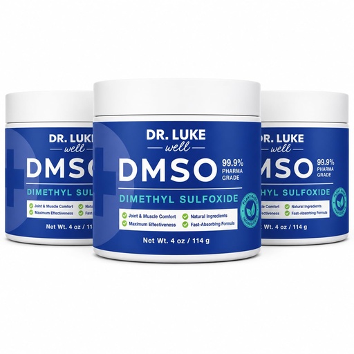 [BRSRYZ33DJ6AGF3B] Dmso Cream: 99.9% Pure DMSO Pharmaceutical Grade Cream with Arnica, Frankincense, Magnesium, Curcumin, Vitamin E for Topical Muscle, Joint Comfort - 4 oz / 3 Pack