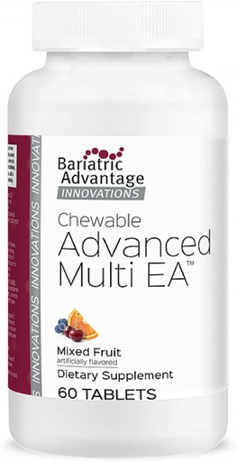 [BRSWIGYFDIIBUDDM] Bariatrisk Fordel Chewable Advanced Multi EA - høy potens daglig multivitamin med jern for Bariatrisk kirurgi pasienter - Blandet frukt flavor - 60 greve