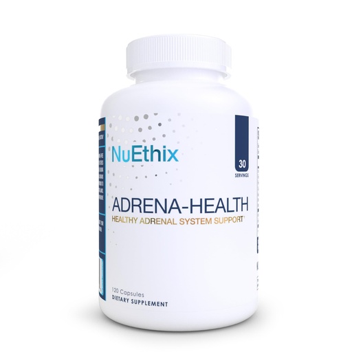 [BRSW2ZYNCABW2E3X] NuEthix Formulations Adrena-Health Dietary Supplement, Support Cortisol Health, Energy Levels, Mood Moderation, Adrenal Support Supplements for Women & Men, Fatigue Supplement - 120 Capsules