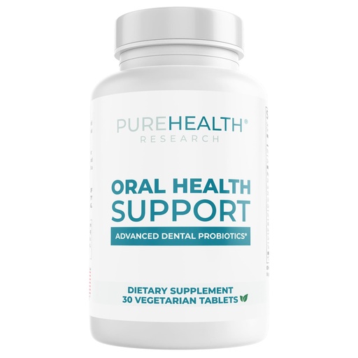[BRSREFL6BF7WEF3L] PUREHEALTH RESEARCH Oral Health Support - Dental Probiotics Supplement - for Fresh Breath, Teeth & Gums Health - with Xylitol, Vitamin D3, Zinc, Peppermint Oil, Guava Fruit Powder & More - 30 Tablets