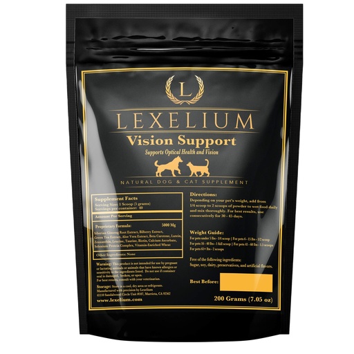 [BRSWYZTQCAAWCDQ7] Vision & Eye Support for Dogs & Cats with Lutein, Bilberry & Carotene, 200g