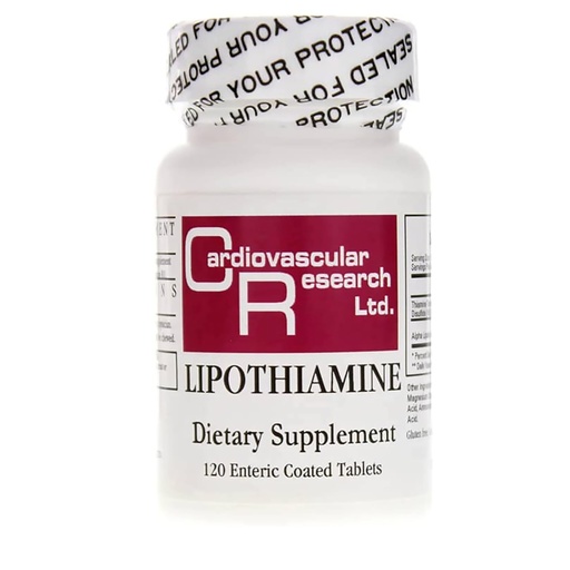 [BRSRACQ6O4NGGAYZ] Cardiovascular Research Lipothiamine Vitamin B1 with Alpha-Lipoic Acid Tamper Resistant Tearstrip Shipping Box 120 Count