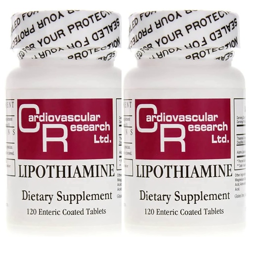 [BRSRACQ6O56BUYDZ] Cardiovascular Research Lipothiamine Vitamin B1 with Alpha-Lipoic Acid Tamper Resistant Tearstrip Shipping Box 240 Count